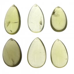 Pandantiv Cuart Lemon in Forma de Picatura - 36-42 x 24-27 x 14-17 mm - 1 Buc