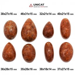 Pandantiv Calcit Portocaliu cu Gaura 32-46 x 18-31 x 14-16 mm - Unicat