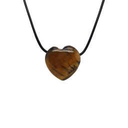 Pandantiv Ochi de Tigru Inima - 29 x 29 x11 mm - 1 Buc