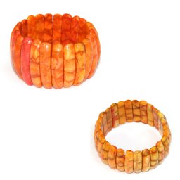 Bratara Coral Rosu Natural - Diametru 54 mm - Perna - 8x30 mm - 1 Buc