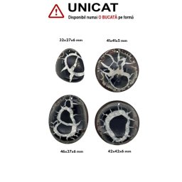 Pandantiv Septaria cu Gaura - Oval - Disc - Picatura - 32-46 x 27-42 x 5-6 mm - 1 Buc