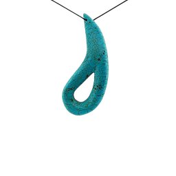Pandantiv Magnezit Colorat cu Gaura - 92-100 x 36-38 mm - 1 Buc