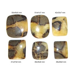 Cabochon Septaria cu Gaura - Dreptunghi - 38-51x29-51x5-7 mm - 1 Buc