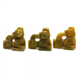 Figurina Amulete Antice din Jad - 60-65 x 57-61 x 18-19 mm - 1 Buc