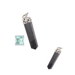 Pandantiv Hematit Obelisc - 43-48 x 9-12 mm - 1 Buc