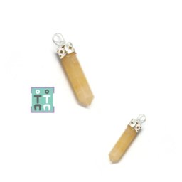 Pandantiv Aventurin Galben Obelisc - 43-47 x 8-10 mm - 1 Buc