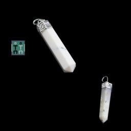 Pandantiv Opal Dendritic Obelisc - 36-46 x 8-11 mm - 1 Buc