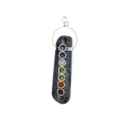 Pandant Bagheta Kyanit - 7 Chakre 5-7 cm - 1 Buc