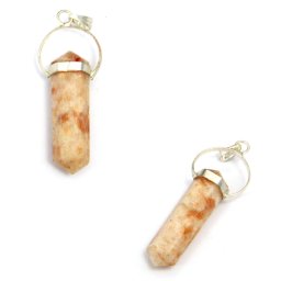 Pandantiv Piatra Soarelui 2 Varfuri - 43-50 x 17-19 mm - 1 Buc