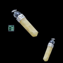 Pandantiv Aventurin Galben - Sfera Cuart - 46-52 x 8-10 mm - 1 Buc