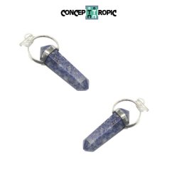 Pandantiv din Lapis Lazuli Obelisc - 41-47 x 18 mm - 1 Buc
