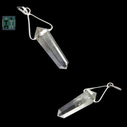 Pandantiv Cuart Alb Natural - 51-58 x 16-18 mm - 1 Buc