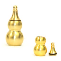 Wu Lou pandantiv din bronz 4x2 cm aspect metalic cadou simbolic Feng Shui 1 buc