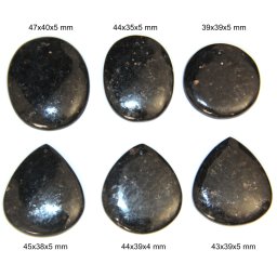Cabochon / Pandantiv Nuummit India - Oval - Rotund - Picatura - 39-47x35-40x4-5 mm - 1 Buc