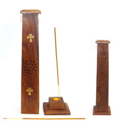 Suport pentru Betisoare Parfumate din Lemn - Cruce - 30x7x7 cm - 1 Buc