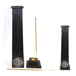 Suport Pentru Bete Parfumate din Lemn Simbolul Om - 30x7x7 cm - 1 Buc