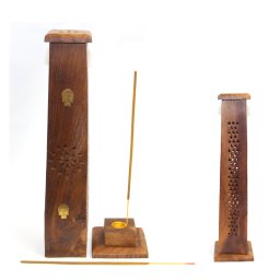Suport Pentru Bete Parfumate din Lemn Buddha - 29x7x7 cm - 1 Buc