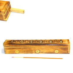 Suport pentru Betisoare Parfumate din Lemn - Soare - 30x6x6 cm - 1 Buc