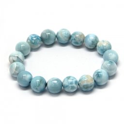 Bratara Milky Larimar Diametru 58 mm - Rotunda 12-12,9 mm