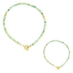 Bratara Turcoaz de Nepal Cub Fatetat 2 mm - Diametru 54 mm - Accesorii Gold Filled - 1 Buc