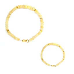 Bratara din Opal de Foc Disc 2-3 x 4-7 mm - Diametru 56 mm - Accesorii de Gold Filled - 1 Buc