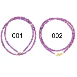 Colier din Phosphosiderit Rotund Fatetat 3x3 mm - Accesorii Argint 925 - Gold Filled - 1 Buc