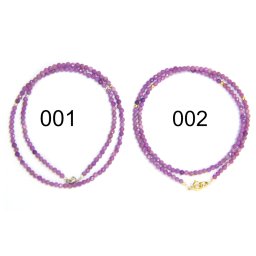 Colier din Phosphosiderit Rotund Fatetat 2x2 mm - Accesorii Argint 925 - Gold Filled - 1 Buc