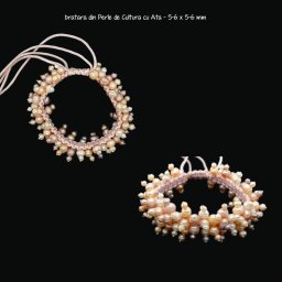 Bratara din Perle de Cultura cu Ata - 5-6 x 5-6 mm