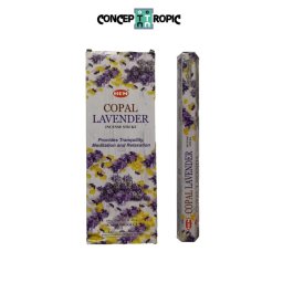 Betisoare Parfumate HEM Copal Lavender - 15 g - Fumul Serenității Divine - Incense Sticks - 1 Set