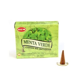 Conuri Parfumate HEM Menta Verde Incense Cones