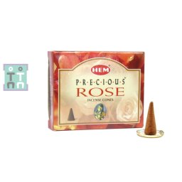 Conuru Parfumate HEM Rose Precious - Elixirul Dragostei Divine - Incense Cones - 1 Set