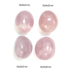 Palm Stone Cuart Roz Mineral Natural 53-55 x 42-45 x 33-39 mm - (XXL) - 1 Buc