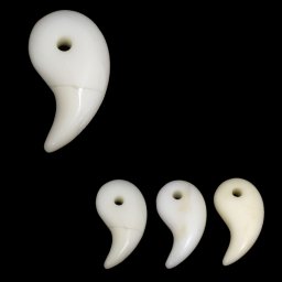 Pandantiv Opal Alb Mineral Natural 29-35 x 17-18 mm - 1 Buc