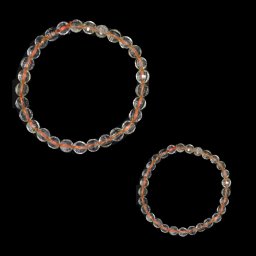 Bratara din Citrin Natural - Diametru 54 mm - Rotunda Fatetata 5,5-6 x 5,5-6 mm - 1 Buc