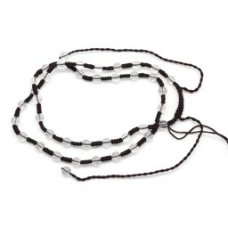 Colier Mala din Cuart Rotund 6 mm - Inchidere Siret