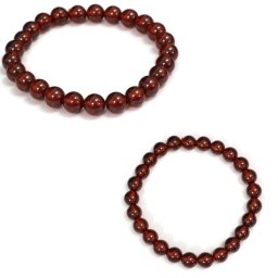 Bratara din Granat Spesartin Natural - Diametru 52 mm - Rotunda 7-7,9 mm - 1 Buc