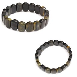 Bratara din Ochi de Soim Natural - Diametru 56 mm - Ovala 10x14 mm - 1 Buc