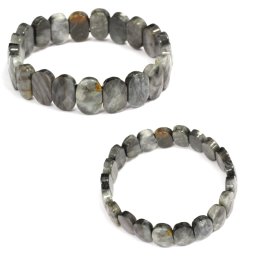 Bratara din Ochi de Vultur Natural - Diametru 58 mm - Ovala Fatetata 9x14 mm - 1 Buc