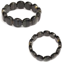 Bratara din Ochi de Soim Natural - Diametru 52 mm - Ovala 14x15 mm - 1 Buc