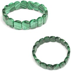 Bratara din Malachit Natural - Diametru 58 mm - Ovala 11x13 mm - 1 Buc
