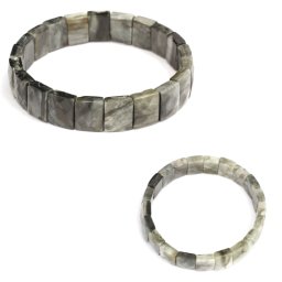 Bratara din Ochi de Vultur Natural - Diametru 58 mm - Dreptunghi Fatetat 10x12 mm - 1 Buc