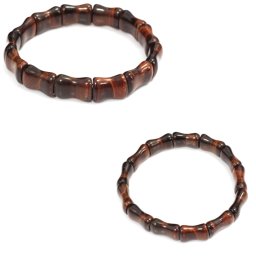 Bratara Ochi de Tigru Rosu Natural - Diametru 8 mm - Perna 16x12 mm - 1 Buc