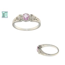 Inele din Argint 925 - Rubelit - Diametru 18 mm - Oval Fatetat - 7-21x22 mm