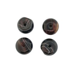 Agata Sardonix Margele Pietre Semipretioase Cerc - 15x15x10 mm - 1 Buc
