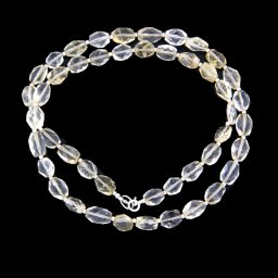 Colier din Citrin Oval Fatetat 7-8 x 6-7 m - Accesorii Argint 925