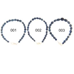 Bratara Tanzanit Natural Oval 4-6 x 3-8 mm - Diametru 55 mm - Accesorii Argint 925