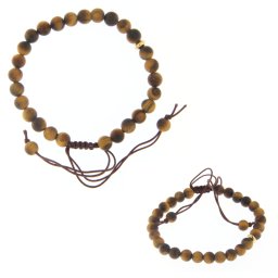 Bratara Ochi de Tigru Mat - Margele Rotunde 6-6,6 mm - Accesorii Gold Filled - 1 Buc