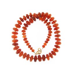 Colier din Carneol Natural Disc Fatetate - 2-6 x 6-12 mm - Accesorii Gold Filled