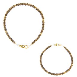 Bratara Safir Maro Natural Disc 1,7-2,5 x 3-3,5 mm - Diametru 55 mm - Accesorii Gold Filled - 1 Buc