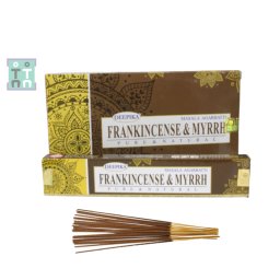 Betisoare Parfumate - Deepika - Frankincense si Myrrh Pure si Natural - 15 g